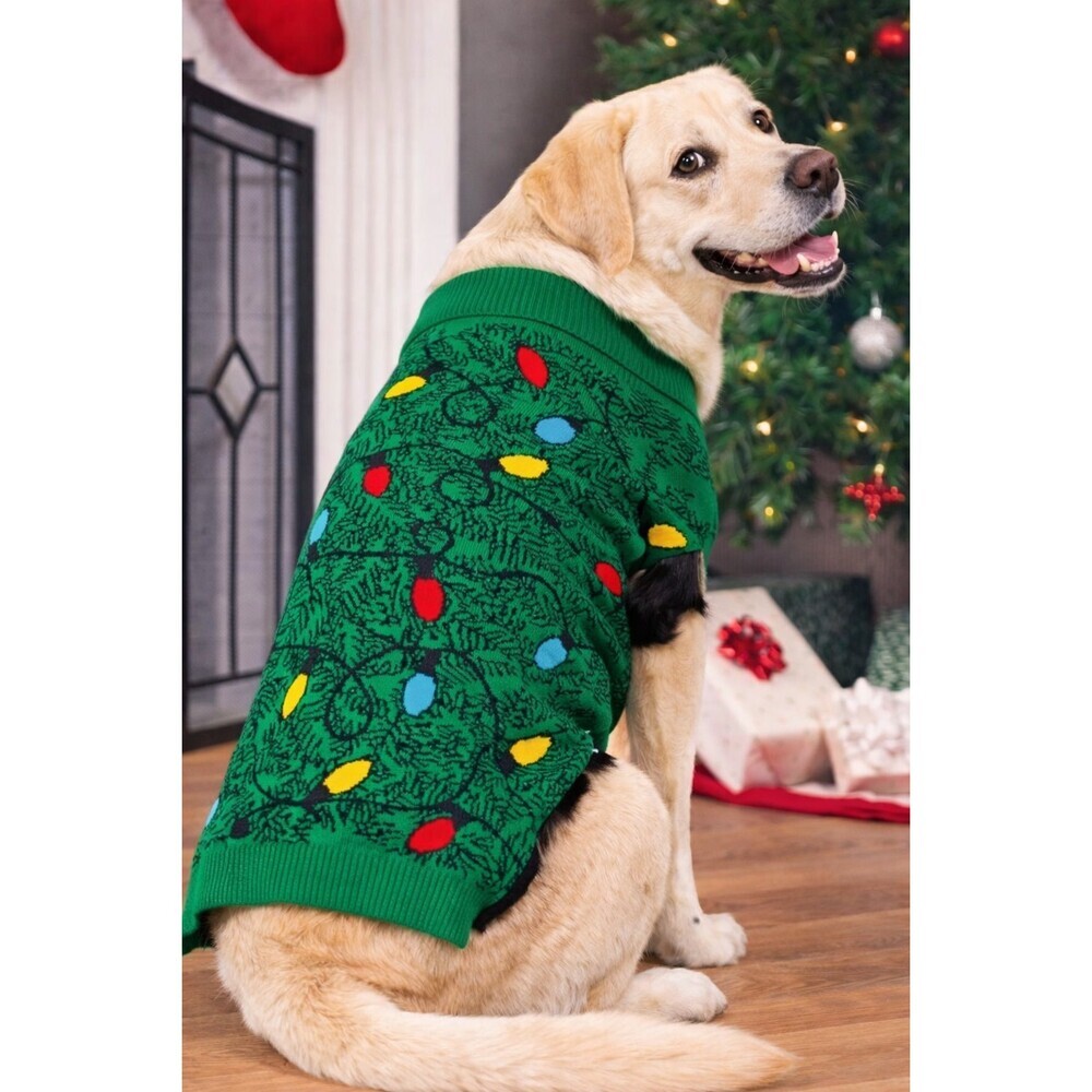 Dog Sweater Pet Ugly Sweater Christmas Tree Holiday Xmas‎ New NWT Large